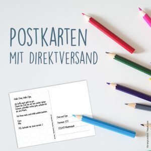 Postkarten mit Direktversand